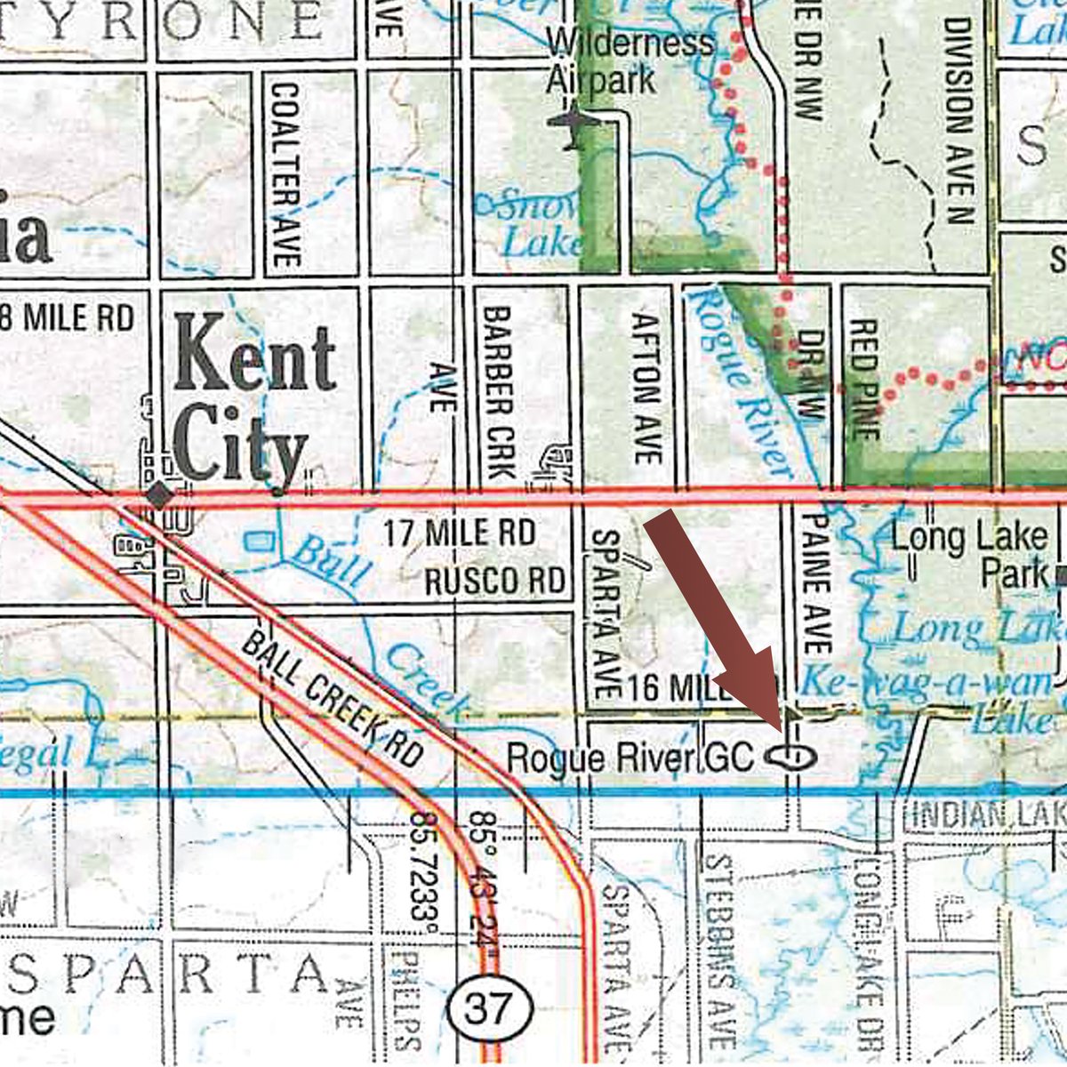 Area map - ROGUE RIVER GOLF CLUB AUCTION - 144+/- ACRES IN 13 TRACTS IN KENT COUNTY, MICHIGAN